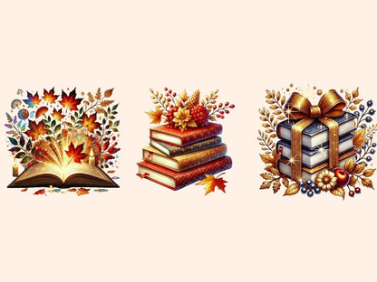 Autumn Books Clipart autumn books clipart - Wonders Artist