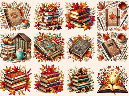 Autumn Books Clipart autumn books clipart - Wonders Artist