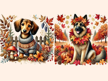 Autumn Dogs Clipart Autumn Dog PNG - Wonders Artist