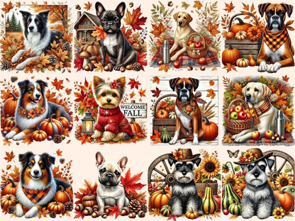 Autumn Dogs Clipart Autumn Dog PNG - Wonders Artist