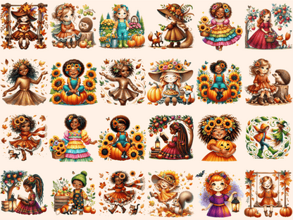 Autumn Girls Clipart autopost Autumn Fashion Girls autumn girl clipart - WondersArtist