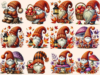 Autumn Gnomes Clipart autumn artwork - Wonders Artist