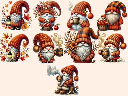 Autumn Gnomes Clipart autumn artwork - Wonders Artist