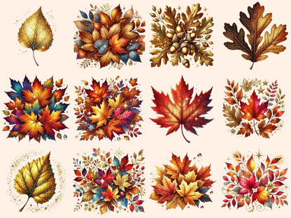 Autumn Leaves Clipart autumn design - Wonders Artist