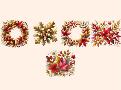 Autumn Leaves Clipart autumn design - Wonders Artist