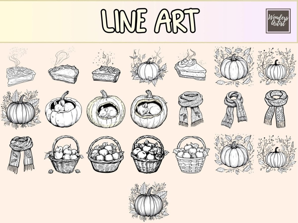 Autumn Mice Cardmaking Clipart autumn card bundle autumn clipart autumn sentiments - WondersArtist