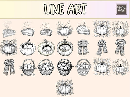 Autumn Mice Cardmaking Clipart autumn card bundle autumn clipart autumn sentiments - WondersArtist