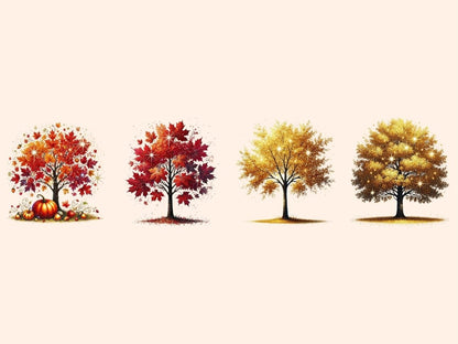 Autumn Trees Clipart autumn design - Wonders Artist