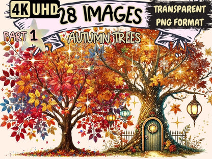 Autumn Trees Clipart autumn design - Wonders Artist