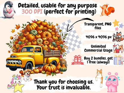 Autumn Trucks Clipart Autumn Farm Truck - Wonders Artist