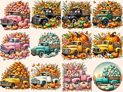 Autumn Trucks Clipart Autumn Farm Truck - Wonders Artist