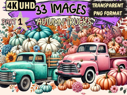 Autumn Trucks Clipart Autumn Farm Truck - Wonders Artist