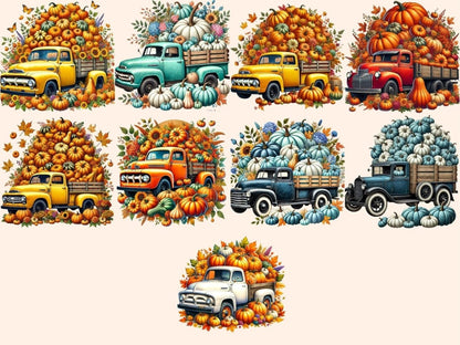 Autumn Trucks Clipart Autumn Farm Truck - Wonders Artist