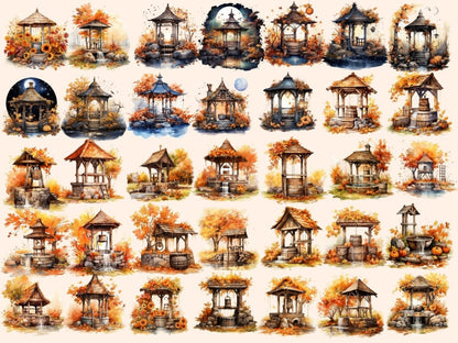 Autumn Wells Watercolor Clipart animals well png - Wonders Artist