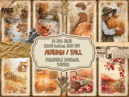 Autumn/Fall Journal Pages Autumn Collage - Wonders Artist