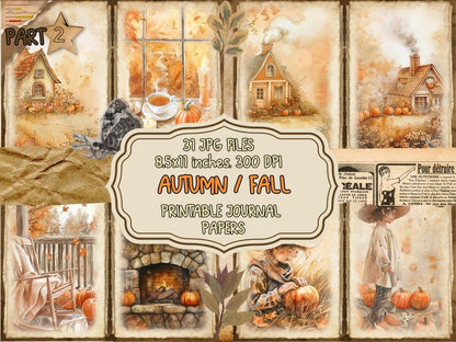 Autumn/Fall Journal Pages (P2) Autumn Collage - Wonders Artist