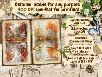 Autumn/Fall Journal Pages (P4) Autumn Collage - Wonders Artist