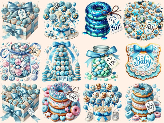 คลิปอาร์ตของขนมหวานเด็กชาย (P2)