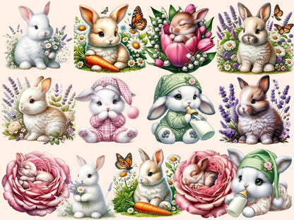 Baby Bunnies Clipart Baby bunnies clipart - Wonders Artist