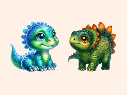 Baby Dinosaurs (P2) Clipart Baby clip art - Wonders Artist
