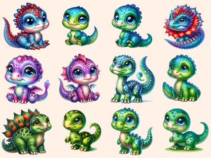 Baby Dinosaurs (P2) Clipart Baby clip art - Wonders Artist