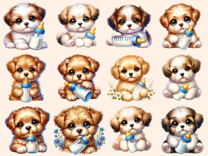 Baby Puppies Clipart Baby clip art - Wonders Artist