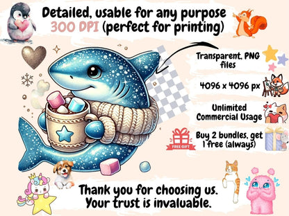 Baby Sharks Clipart adorable sharks - Wonders Artist