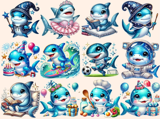 Baby Sharks (P2) Clipart