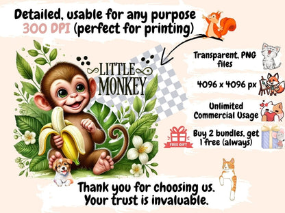 Baby Shower Monkeys Clipart baby monkey clipart - Wonders Artist