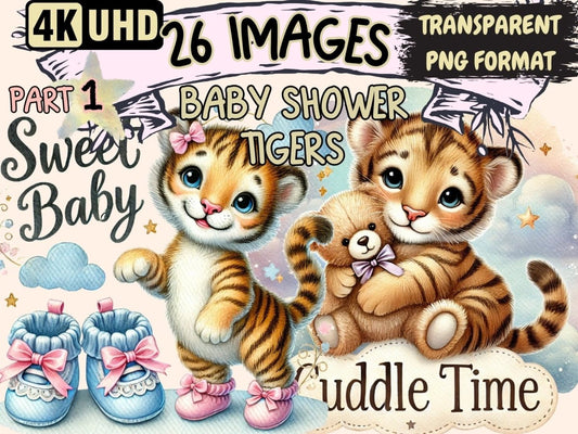 Baby Shower Tigers Clipart Baby shower clip art - Wonders Artist