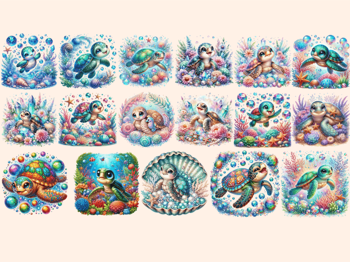 Baby Turtles Clipart aquatic art autopost baby turtle clipart - WondersArtist