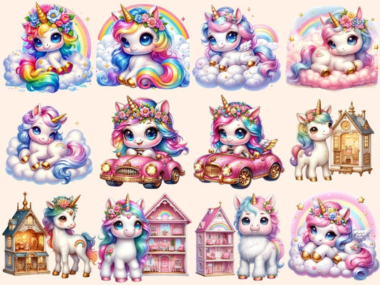 Baby Unicorns Clipart