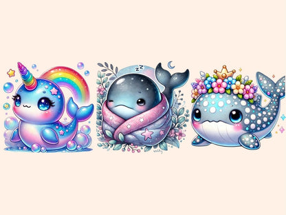 Baby Whales Clipart Adorable Whale Art - Wonders Artist