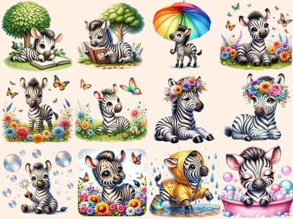 Baby Zebras Clipart Baby clip art - Wonders Artist