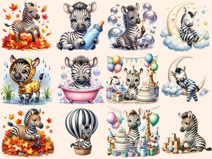 Baby Zebras Clipart Baby clip art - Wonders Artist