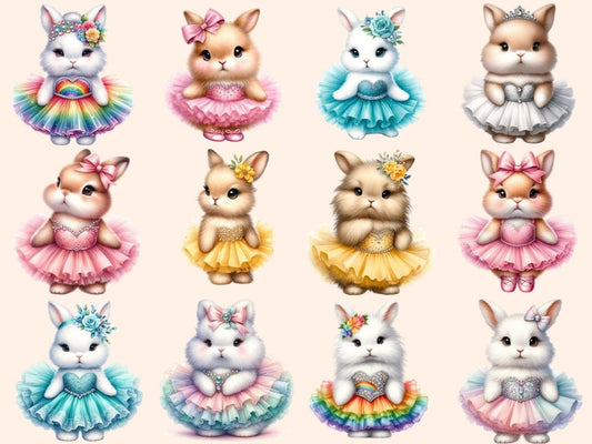 Balerína Králíček Clipart