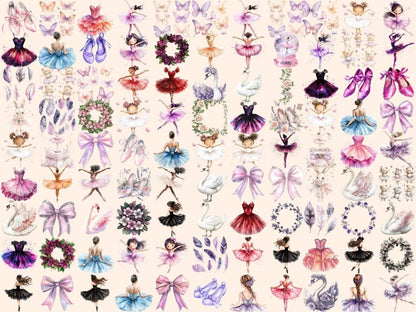 Ballerinas Watercolor Clipart Ballerina Clipart - Wonders Artist
