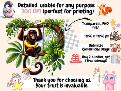Banana Monkeys Clipart Banana Critters - Wonders Artist