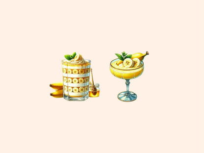 Banana Smoothie Clipart banana clipart banana designs banana graphics - WondersArtist