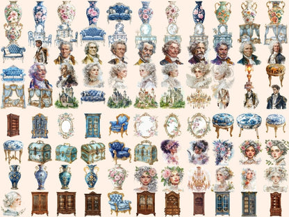 Baroque Era Watercolor Clipart Baroque Aesthetics - Wonders Artist
