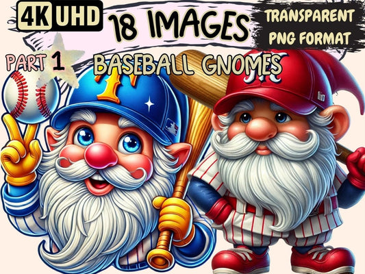Baseball Gnomes Clipart baseball artwork - Wonders Artist