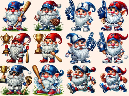 Baseball Gnomes (P2) Clipart baseball artwork - Wonders Artist