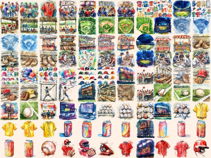 Baseball Watercolor Clipart baseball bat png - Wonders Artist