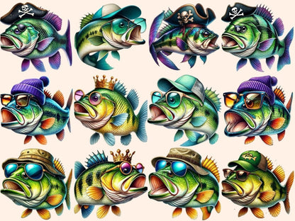 Bass Fish (P2) Clipart Bass design - Wonders Artist
