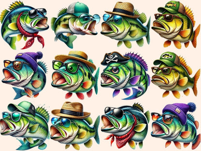 Bass Fish (P2) Clipart Bass design - Wonders Artist