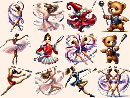 Baton Twirling Clipart Baton Art - Wonders Artist