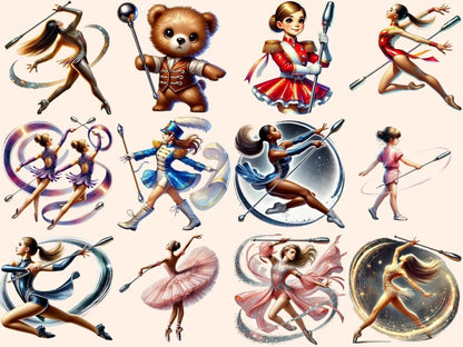 Baton Twirling Clipart Baton Art - Wonders Artist