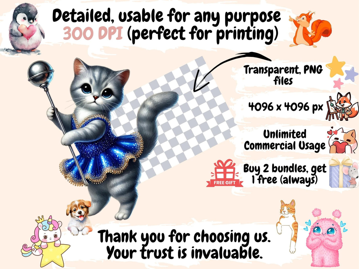 Baton Twirling Clipart - High - Quality Instant Digital Download for Creative Projects