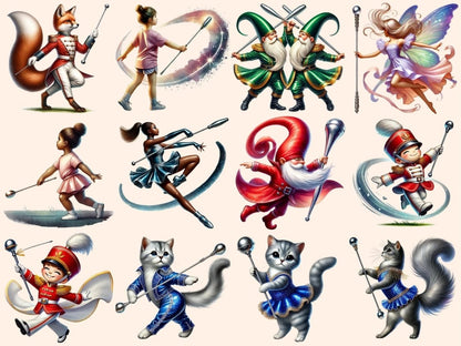Baton Twirling Clipart Baton Art - Wonders Artist