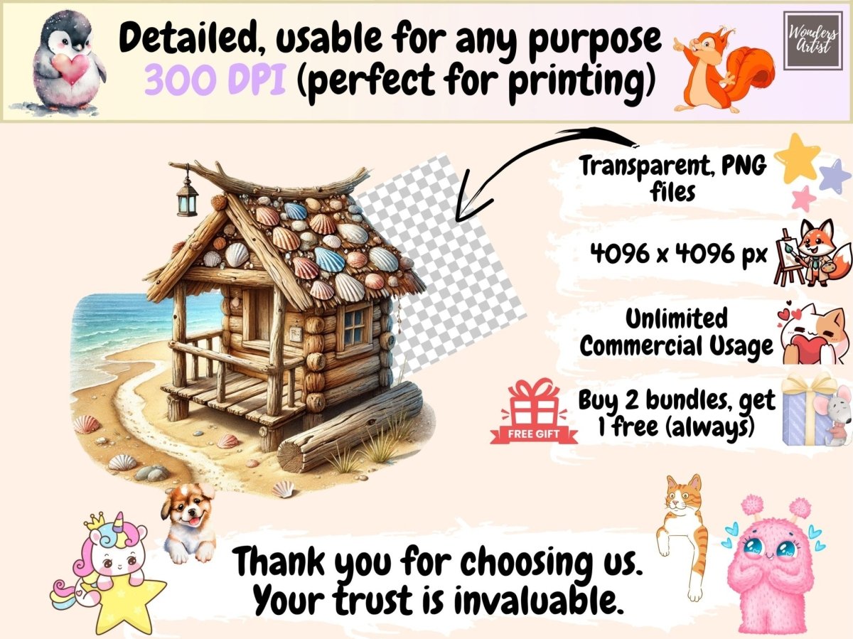 Beach Cottages Clipart beach clipart beach graphics beach house clipart - WondersArtist